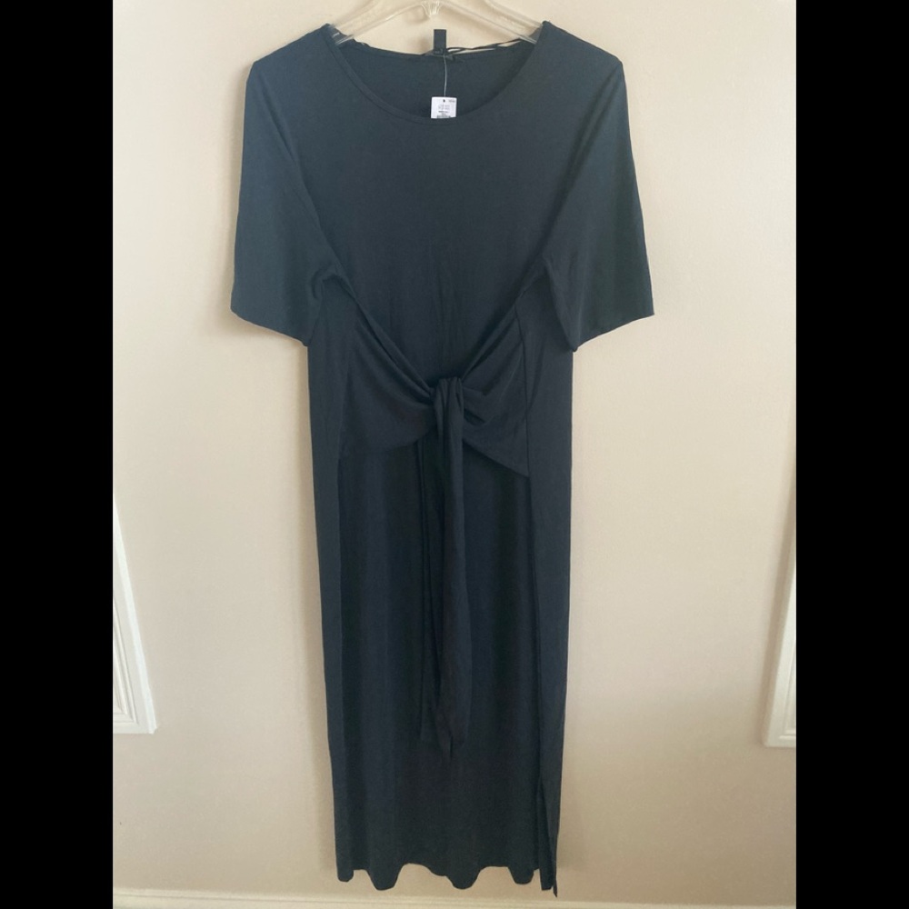 NWT-Banana Republic Sandwash Black Dress, Size MT